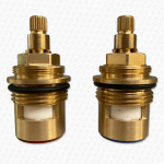 3/4" Bath Tap Ceramic Disc Cartridge Valves | B6 Profile 24 Spline Pair CL11