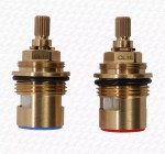 3/4" Bath Tap CL16 / A2 Ceramic Disc Tap Cartridge Valves 20 Spline x 7.6mm PAIR