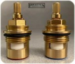 3/4" Bath Tap CL16 / A2 Ceramic Disc Tap Cartridge Valves 20 Spline x 7.6mm PAIR - Image 3