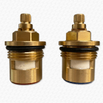 3/4" Bath Tap Ceramic Disc Cartridge Valves | A2 Profile 20 Spline Pair CL17
