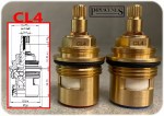 3/4" Bath Tap Ceramic Disc Cartridge Valves | A2 Profile 20 Spline Pair CL4 - Image 2