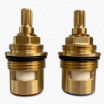 3/4" Bath Tap Ceramic Disc Cartridge Valves | B6 Profile 24 Spline Pair CL9