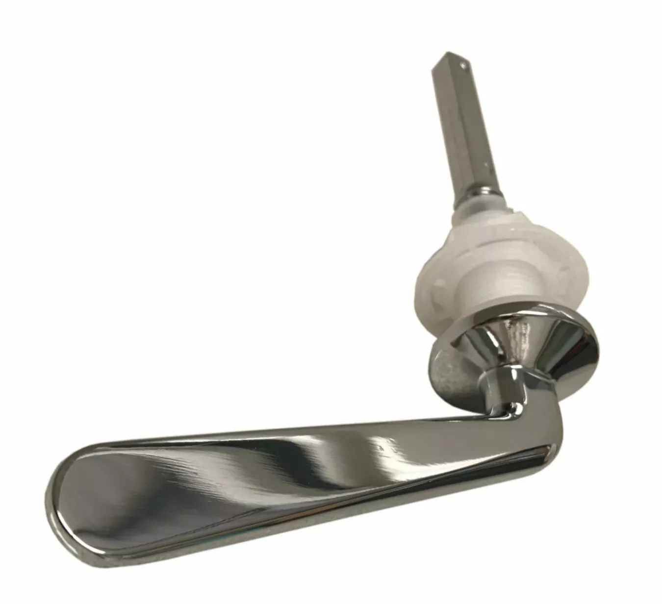 WC Toilet Cistern Lever Handle Chrome Plated Metal | Universal 1/2 ...