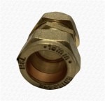16mm x 15mm Brass Compression Reducer for Copper Pipe Plastic Pipe Connector