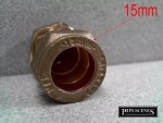 16mm x 15mm Brass Compression Reducer for Copper Pipe Plastic Pipe Connector - Image 6
