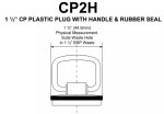 McAlpine CP2H 45mm Chrome Plated Sink and Bath Plug with Pull Handle - Image 3