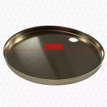 60mm Slimline Brushed Brass Toilet Seat Hinge Covers Pair - Image 5