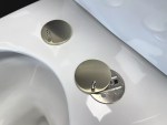 60mm Slimline Brushed Brass Toilet Seat Hinge Covers Pair - Image 6