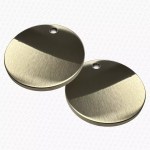 60mm Slimline Brushed Brass Toilet Seat Hinge Covers Pair - Image 9