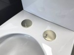 60mm Slimline Brushed Brass Toilet Seat Hinge Covers Pair - Image 10