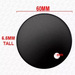 60mm Slimline Matte Black Toilet Seat Hinge Covers Pair - Image 4