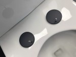 60mm Slimline Matte Black Toilet Seat Hinge Covers Pair - Image 8