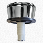 Wirquin Dual Flush Button to suit Jollyflush Valves Grey Backnut - Image 3