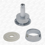 19008001 Wirquin Toilet Push Button Dual Flush Water Saving Chrome Effect - Image 5