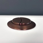 Brushed Bronze Toilet Push Button for Mechanical Top Flush Valve Dual Flush - Image 2