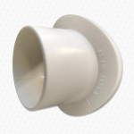 Rodetal 40mm/43mm to 110mm White Pipe Adaptor | Clip-In Strap-on Boss Alternative