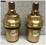 Ceramic Disc Tap Cartridge Valves 20 Spline x 7.6mm PAIR fits some PERRIN & ROWE - Image 3