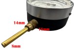 100mm Temperature Gauge 101941 Plain Ended Only Missing Probe Sleeve - Image 2