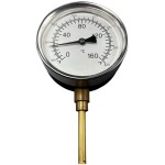 100mm Temperature Gauge 101941 Plain Ended Only Missing Probe Sleeve