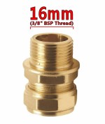 Roca Pair 3/8" Inch Flexi Tail Pipe Adapter Fitting Compression European Tap - Image 2