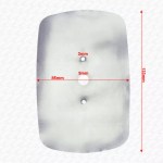 TWIN PACK Rounded Rectangle Oblong Syphon Replacement Spare Diaphragm Washers - Image 2