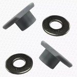 Wall Hung Toilet Pan Fixing Covers Only Chrome Finish PAIR - Image 3