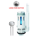 Toilet WC Syphon Flush Valve with Bigger Diameter Dual Push Button
