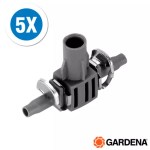 GARDENA Irrigation 8332-20 T-Joint for Mist & Spray Nozzles 4.6mm - PACK OF 5