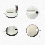 NEW Top Fix Toilet Seat Fittings Hinges Pins 8mm Pins WC - Image 2