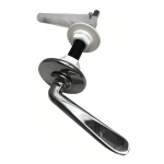 6-Inch Long Reach Chrome Cistern Lever for Concealed Toilets