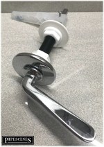 6" Long Reach Cistern Handle Lever for Concealed Toilet Cisterns - Chrome Metal - Image 5