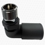 K.RAD Anthracite Dark Grey Corner Radiator Valves Pair - Image 4