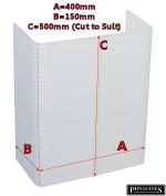 Boiler Box Pipe Cover 2 Piece Adjustable 50cm H x 40cm W x 15cm D made by TALON - Image 2