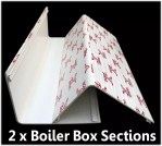 Boiler Box Pipe Cover 2 Piece Adjustable 50cm H x 40cm W x 15cm D made by TALON - Image 3