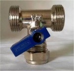 Dual Appliance Valve for Washing Machine Twin Tap Splitter Dish Washer - Image 3