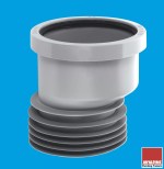 Offset Drain Adapter 4" Soil PVC Waste to Clay Cast Iron Plumbing Adaptor GREY - Image 2