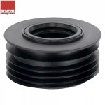 McALPINE DC3-BL Black 110mm Soil Pipe Reducer to 2" / 50mm / 55mm Push Fit