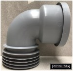 90° Elbow Cast Iron to Plastic Drain Connector 110mm Soil Pipe to 4" Cast Iron Grey - Image 8