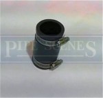 32mm 1 1/4" Universal Flexible Rubber Drain Coupler Fernco Type With Jubilee Clips - Image 4