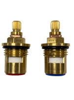DISC004 Ceramic Disc Tap Cartridge Valves 20 Teeth x 7.5mm PAIR