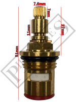 1/2" Ceramic Disc Tap Cartridge Valves to suit SOME Franke & Wickes Taps - Image 2