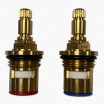 DISC016 Ceramic Disc Tap Cartridge Valves 20 Teeth x 7.9mm Long Spindle Pair