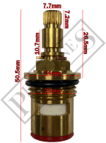 1/2" Ceramic Disc Tap Cartridges to suit SOME Bristan & Homebase Taps - Image 2