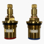 DISC017 Ceramic Disc Tap Cartridge Valves 24 Teeth x 7.7mm x 50mm Height Pair