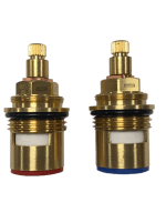 3/4" Bath Tap DISC021 Ceramic Disc Tap Cartridge Valves 24 Teeth x 7.9mm PAIR