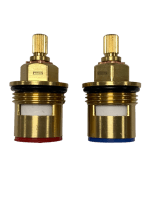 3/4" Bath Tap DISC022 Ceramic Disc Tap Cartridge Valves 24 Teeth x 7.6mm PAIR