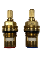 DISC057 Ceramic Disc Tap Cartridge Valves 28 Teeth x 7.7mm PAIR