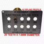 87mm Tall A2 Shower Flow Cartridge Valve 20 Spline x 7.6mm CLOCKWISE CLOSE - Image 3