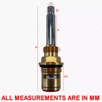 Ceramic Disc Tap Cartridge Valves to suit Bristan 1901 BATHROOM BASIN Tap PAIR - Image 2