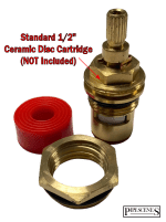 DISCADAP Ceramic Disc Tap Cartridge Adaptor Kit 1/2" - 3/4" - Image 2